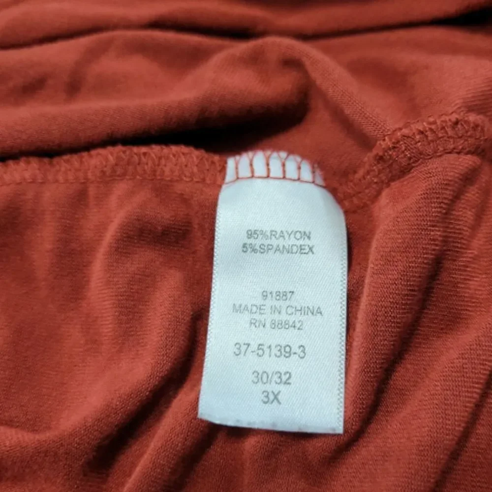 Roaman's Top Size 3X 30 /32 Plus Size T-Shirt High Low T-Shirt Knotted Waist Top - Picture 6 of 6